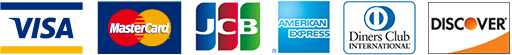 【ご利用可能カード】 VISA / Master / JCB / AMEX / Diners Club